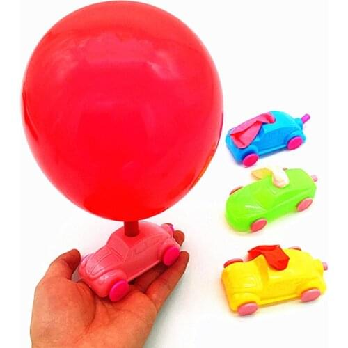 4pcs/lot Classic Childrens Reminisced Balloon Inflatable Car Power Barrowload Inertia Toy Funny Indoor Outdoor Toys