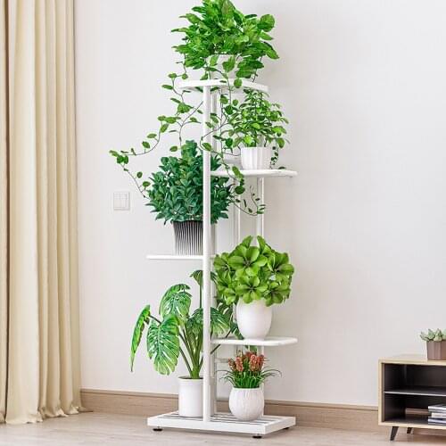 5 Layers Iron Plant Shelves Flower Stand Pot Trays Planter Display Rack Storage Holder Shelf Garden Balcony Home Decoration