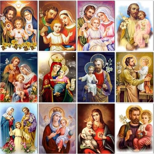 5d Diy Religious Diamond Painting Square Diamond Diamond Embroidery Picture Diamond Mosaic Cross Stitch Home Decoration