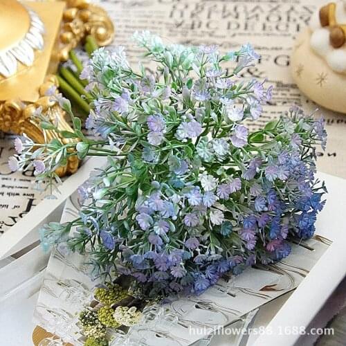9pcs/lot gypsophila artificial flower branch home hotel decoration floral arrangement ornament wedding photography props