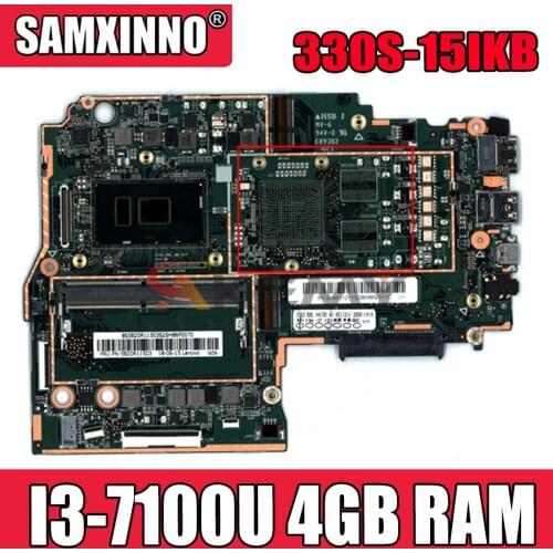 Akemy For Lenovo 330S-15IKB Notebook Motherboard CPU I3 7100U RAM 4GB DDR4 Tested 100% Working New Product