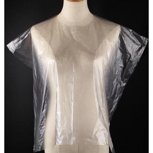 BellyLady Hairdressing Shawl Dyed Hair Transparent Disposable Washable Waterproof Collar Film Hairdressing Tools