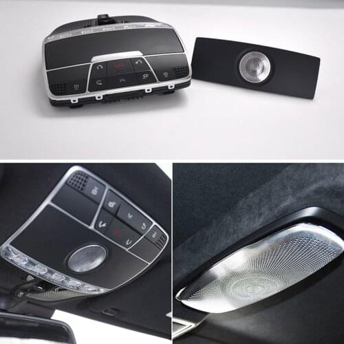 64-color LED Car Atmosphere Lamp For Benz E-class W213 Ceiling Air Vent Turbine 3D Tweeter Speeker Ambient Light