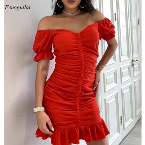 Красные летние платья Fengguilai China At AliExpress