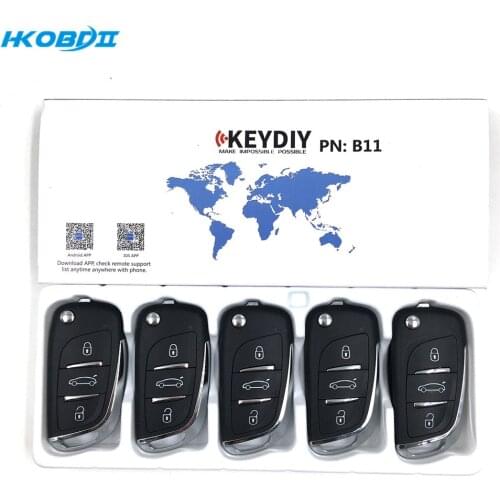 HKOBDII KEYDIY Original KD B11 3 Button B series Universial Remote For KD900/KD-X2/ URG200/KD MINI B Series Remote