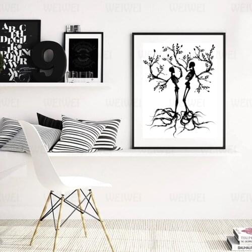 Canvas Skeleton Tree Pictures Nordic Style Home Decoration Modern Minimalism Painting Wall Art Prints Poster Modular Living Room
