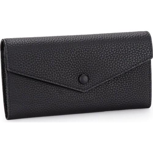 Genuine Leather Multifunction Womens Wallets and Purses 2021New Casual Money Bags Popular Hasp Solid Fashion Handbags Phone clip