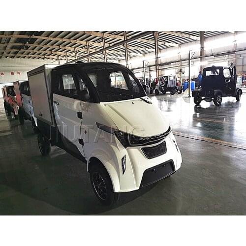 New Electric Food Car Mini Cargo Delivery Truck Box Pup Truck Utility Cargo Delivery Cars Electric Car for Adult