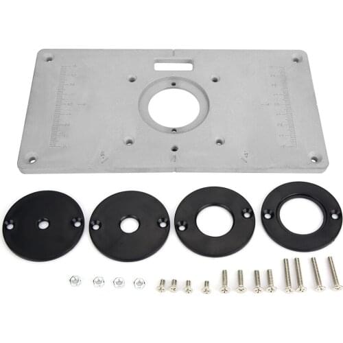 Flip Board For Trimming Machine Flip Board For Wood Trimming Machine Woodworking DIY Router Table Insert Plate&Ring