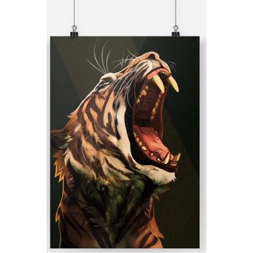 Tiger Anmal Canvas Poster Painting Wall Art Decor Living Room Bedroom Study Home Decoration Prints