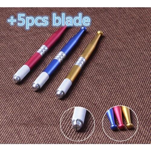 Professional 2pcs Microblading pen permanent makeup machine Manual eyebrow Make up pens