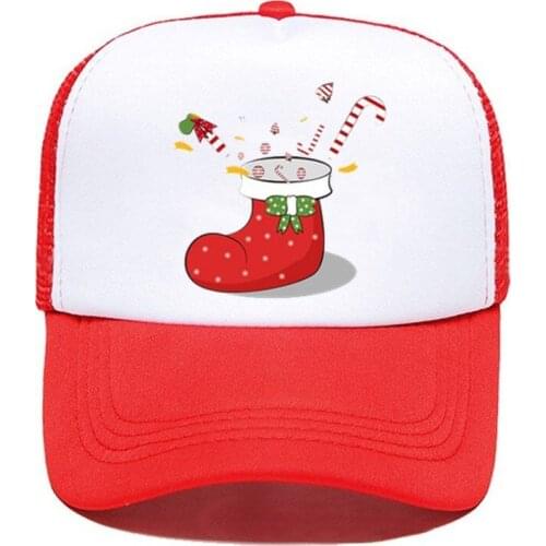 Christmas Adjustable 1PCS Mesh Cap Custom Logo Hat BlacK Red Green Snapback Wholesale White Men Women Simple Casual Wholesale