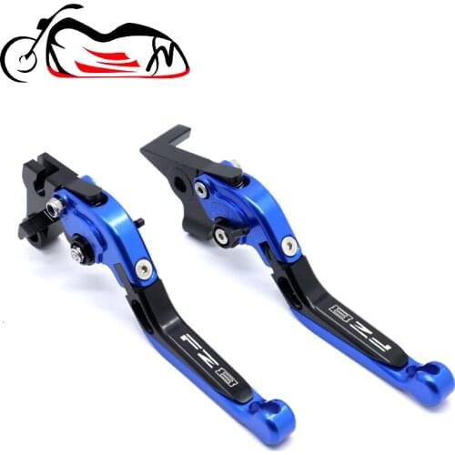 For Yamaha FZ8 2011-2015 2012 2013 2014 2015 Motorcycle Accessories CNC Folding Extendable Brake Clutch Levers LOGO FZ8