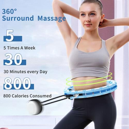 Detachable Massage Hoops Fitness Equipment Gym Home Training Weight Loss Adjustable Sport Hoops Abdominal Thin Waist Exercise