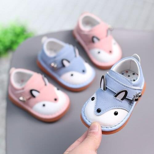 Insole 11-13cm New Cartoon Baby Toddler Shoes Newborn Girl Shoes Make Sound