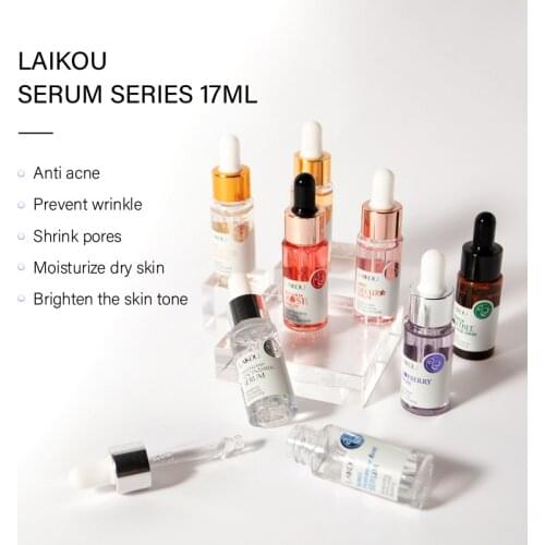 LAIKOU Snail VC Face Care Serum Essence Smoothing Moisturizing Whitening Brighten Anti Aging Wrinkles Skin Care Cosmetics 17ML