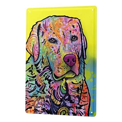 Tin Sign Decor Plaques Breed Labrador