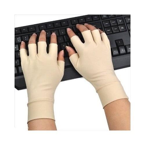 1Pair of Arthritis Relief Gloves Washable Nylon Spandex Anti Hand Compression