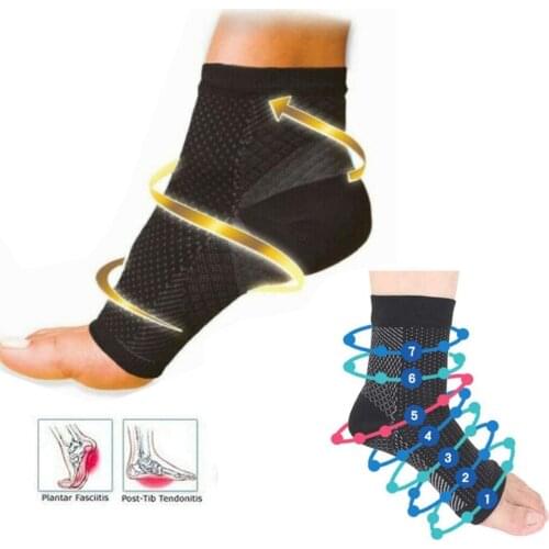 1 Pair Plantar Fasciitis Socks Ankle Compression Sock Improves Blood Circulation Achilles Heel Support Ankle Pain Relief