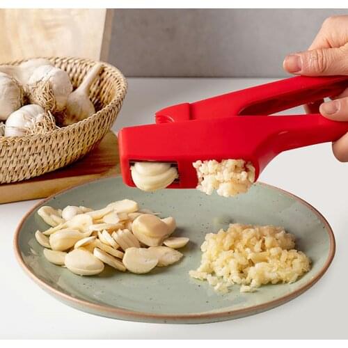1Pcs Garlic Crusher Multi Functional Manual Press Garlic Grinding Grater Cutter Garlic Peeler Kitchen Accessories Tools