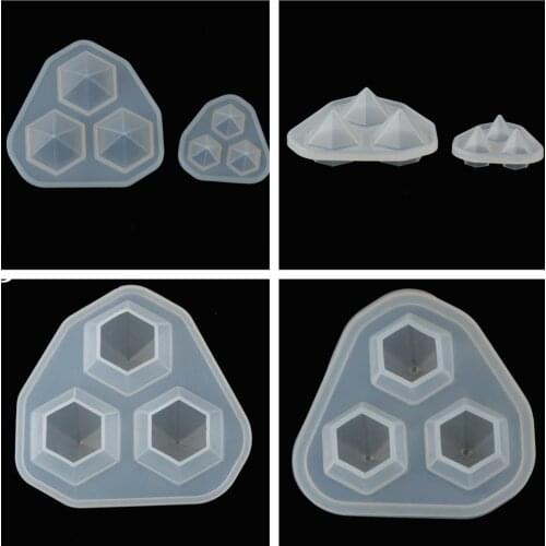 1pc Cutting Shape Type Epoxy Resin Molds Silicone Mould Dried Flower Resin Decorative Craft DIY Diamond Mold For Jewelry Gifts