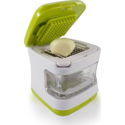 1Pcs Multifunction Garlic Press Crusher 2 Different Shapes Stainless Steel Blades Garlic Ginger Kitchen Vegetable Tool