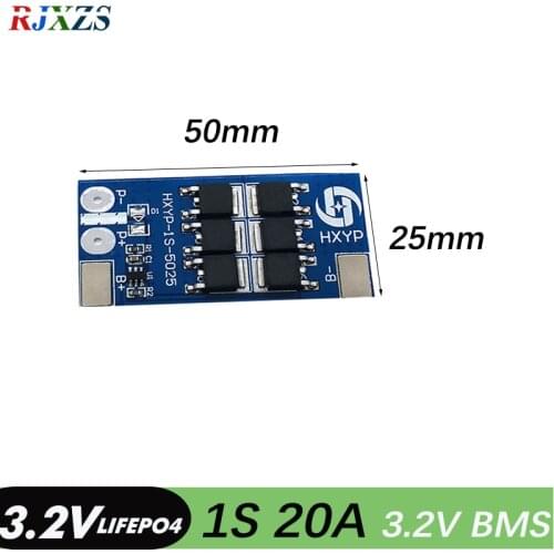 1S 20A LiFePO4 18650 BMS PCM Battery Protection Board PCM for 3.2V Battery Cell Pack