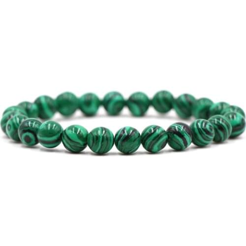 2021 Charm 8mm natural stone bead Bracelets Black white stripes Bracelet for Men&Women Trendy Handmade Bracelet fashion Jewelry