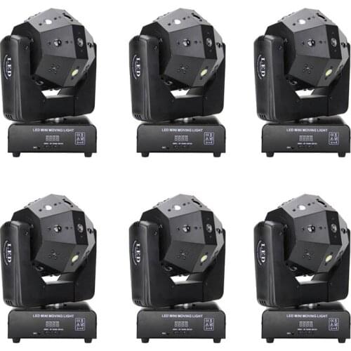 6pcs/lot 16 moving head lights 120W Rotating Magic Ball Light 16*3W beam strobe laser 3 in 1 Stage Light AC110/220V