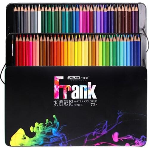 72Colors Colored Pencils Set Professional Tin Box Gift Water Soluble Drawing Sketch For School Student Gifts Art Supplies