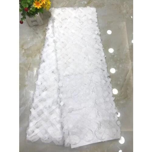 African lace fabric 2020 high quality lace Nigeria tulle lace fabric bridal French mesh lace fabric sewing clothes D4153