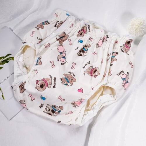 Free Shipping FUUBUU2215-Cute dog-XL Adult Diaper/ incontinence pants/ diaper changing mat/Adult baby