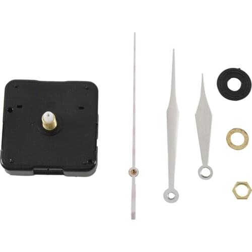 Clock Movement Mechanism Black Hour Minute Red Second Hand DIY Tools Parts