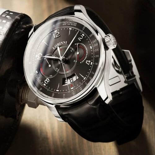 LOBINNI Man Watch Automatic Mechanical Watches Luxury Brand Sapphire Gents Mechanic Wrist Watch Sports relojes hombre new 2020