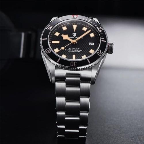 2021 New PAGANI DESIGN BB58 Retro Mechanical Watch For Men Brand Luxury Automatic Wrist Watch 100M Waterproof Relogio Masculino