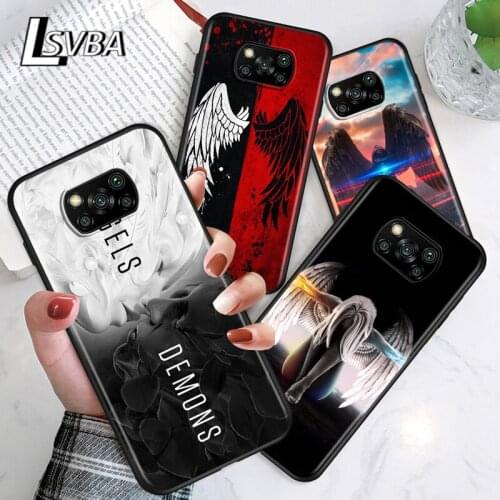 Cool Angel wing For Xiaomi Poco C3 M3 M2 X3 NFC X2 F2 Pro F1 Mi Play Mix 3 A2 Lite A1 6 5 Phone Case