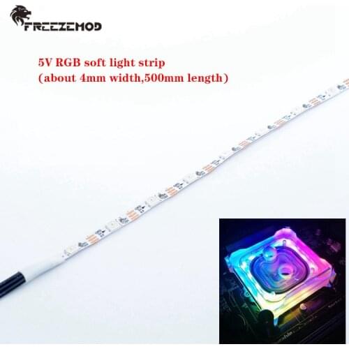 FREEZEMOD Chassis Water cooler Rainbow Light Bar 5V Aurora Full Color Light Belt 4mm. YKDB-CH