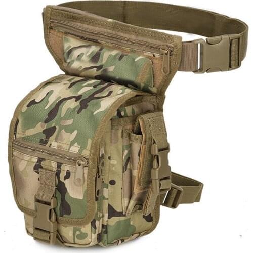 800D Nylon Tactical Leg Bag Outdoor Waist Belt Bag Sport Camping Hiking Trekking Military Multi-function Saddle Bag Waterproof