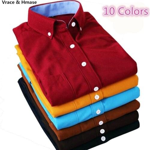 2016 Spring&Autumn new fashion casual boutique long-sleeved shirt Retro do the old corduroy solid color quality shirt men M-5XL