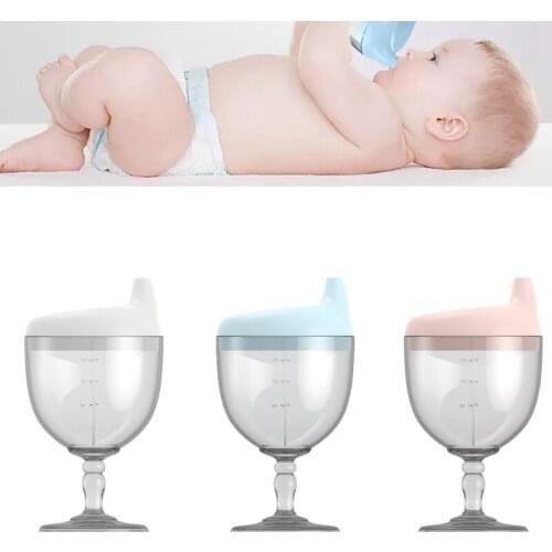 New Baby Goblet Baby cutlery high Water cup With Duckbill Mouth Shape Feeding Baby Training High Quality Cup PP Material 150ML