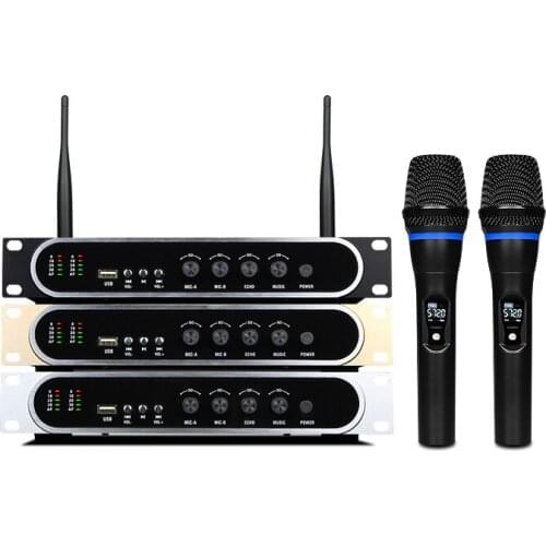 Home party professional rechargeable uhf wireless microphone M8