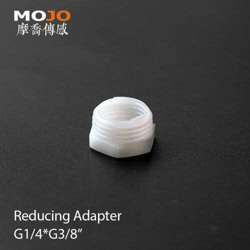 Free shipping Variable diameter connector MJ-G1/4-G3/8 G1/4 to G3/8 PE material plastic bushing fitting components 10pcs/lot