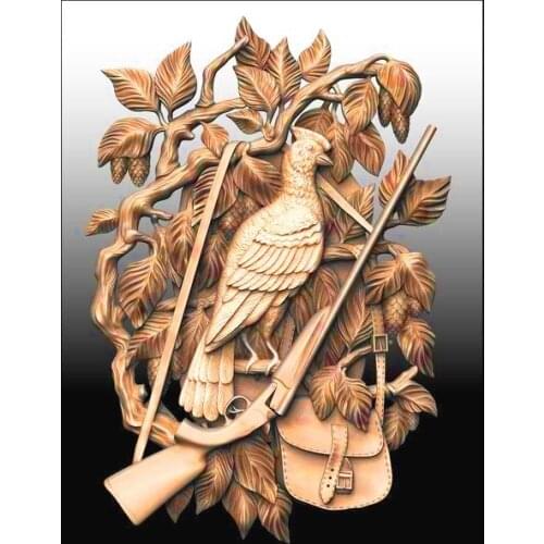 Bird CNC Router relief model STL format 3D model artcam type3 cnc engraving M186