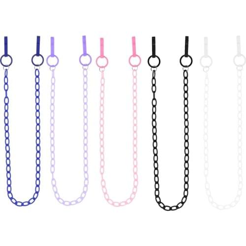 Detachable Glasses Chain Anti Lost Eyeglasses Card Mask Holder Lanyard Plastic Lengthen Retainer Cord Portable Fastener Necklace