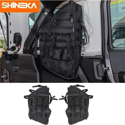 SHINEKA Stowing Tidying for Jeep Wrangler JL Side Door Anti-Roll Storage Bag For Jeep Wrangler JL 2018-2020 4 Door Accessories