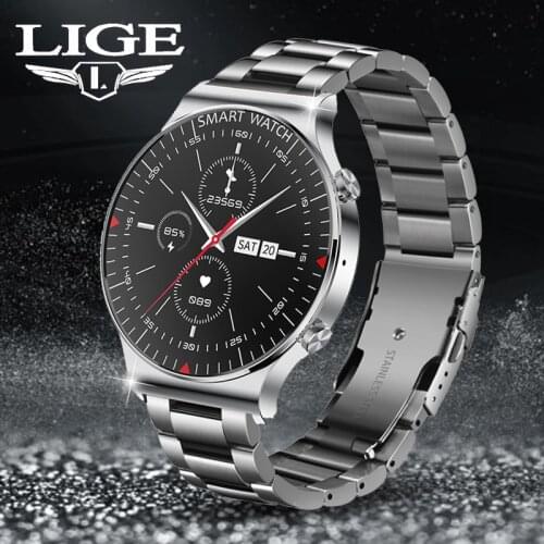LIGE New Smart Watch Men Women 2021 Bluetooth Call Watch Music Control Pedometer DIY Watch Face Smartwatch Men For Android IOS