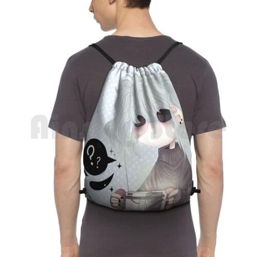 Chibi Sal Backpack Drawstring Bags Gym Bag Waterproof Sally Face Sal Fisher Portable Moose Sally Face Indie Game Horror