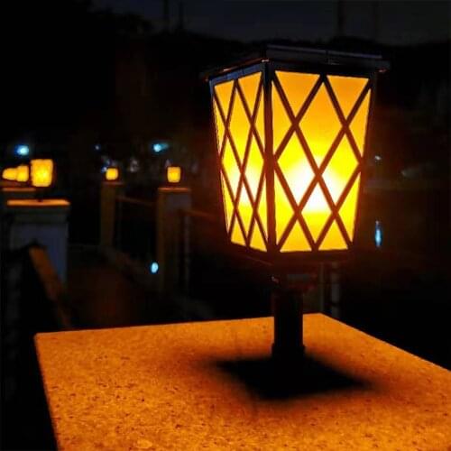 LED Solar Flame Torch Lamp Outdoor Lights Solar Garden Light Flickering Lamp Courtyard Balcony Lawn Path Dropshipping Cocina