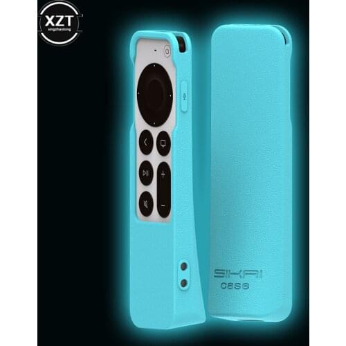 Luminous Remote Control Cover For Apple TV/Airtag 4K 2021 Siri Remote 2nd Generation Silicone Shockproof Fluorescence Case Bag