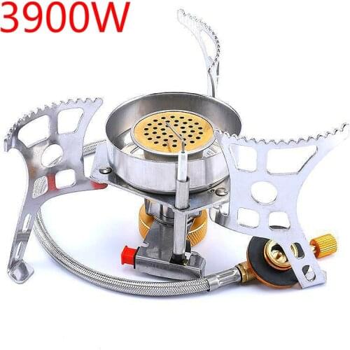 Windproof Camping Gas Stove Portable Foldable Outdoor Gas Burner High Power BBQ Picnic Split Stoves Tourist Survival Furnace